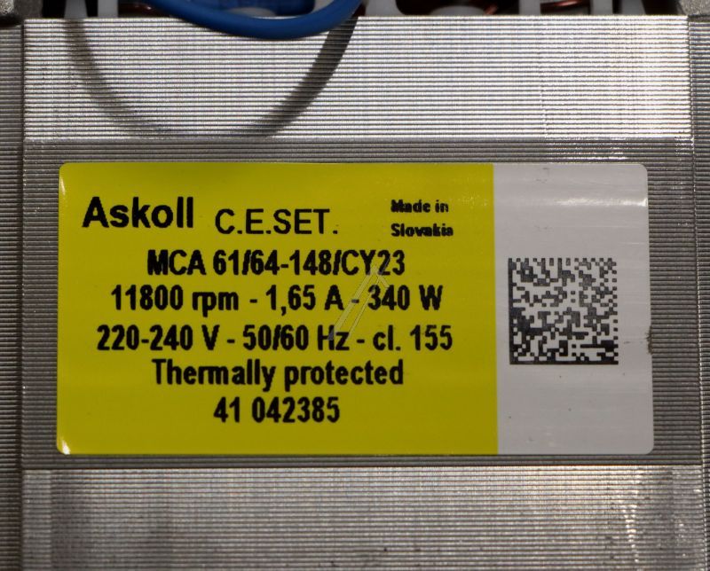 Collektor-Motor für Candy Waschmaschine 41042385 Waschmaschinenmotor