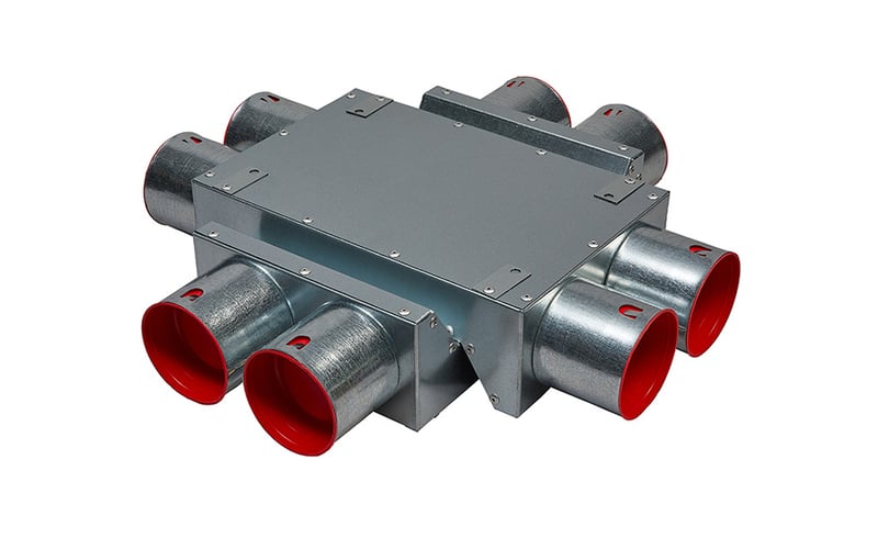 Kreuzungsstück 4x75mm Meltem 200253 M-WRG-IIKS/75 für Wohnraumlüfter MELTEM