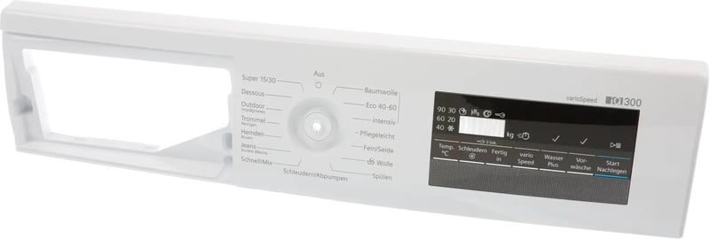 Bedienblende für Geschirrspüler Bosch 11036929 Frontblende, weiß