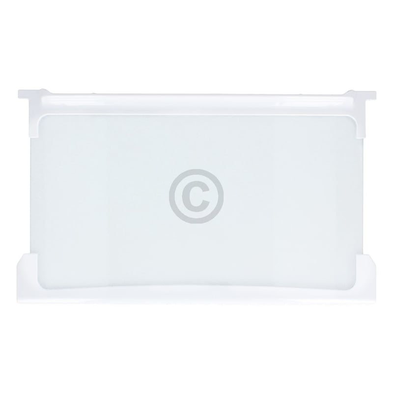 Glasplatte mitte für Kühlteil beko 4312240400 495x297mm mit Leisten für KühlGefrierKombination