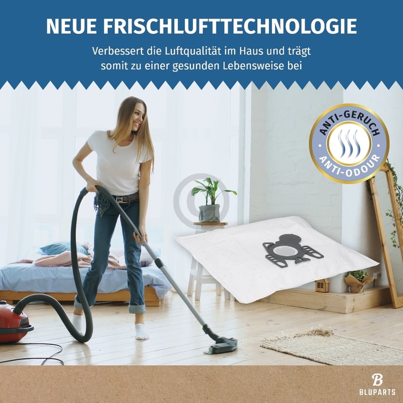 Filterbeutel passend für Miele 9917710 Typ FJM für Bodenstaubsauger 5Stk + Vorfilter