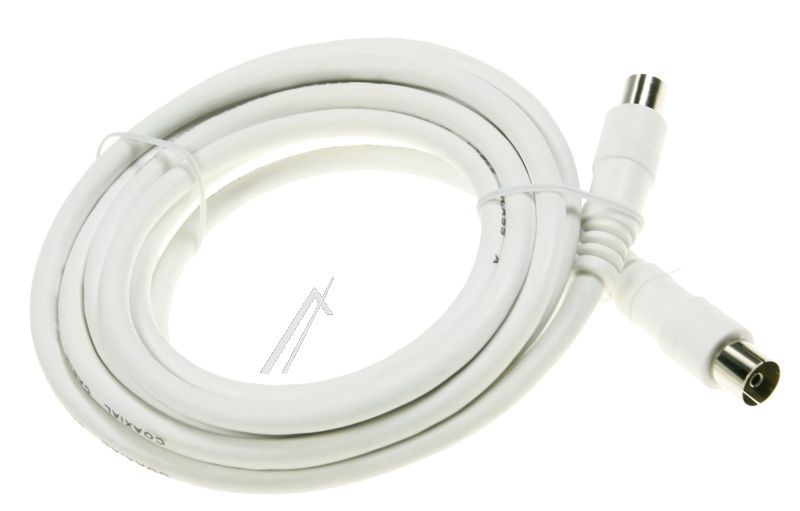 Antennenkabel 3,5m Klasse A gerade weiß für Fernsehen & Telefonie Com [Hersteller-Artikelnummer] TV-Anschluss