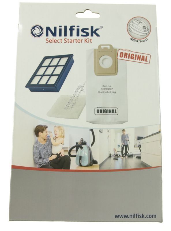 SELECT Starter-Kit für Nilfisk-Staubsauger 128389188 Handgriff, Düsen