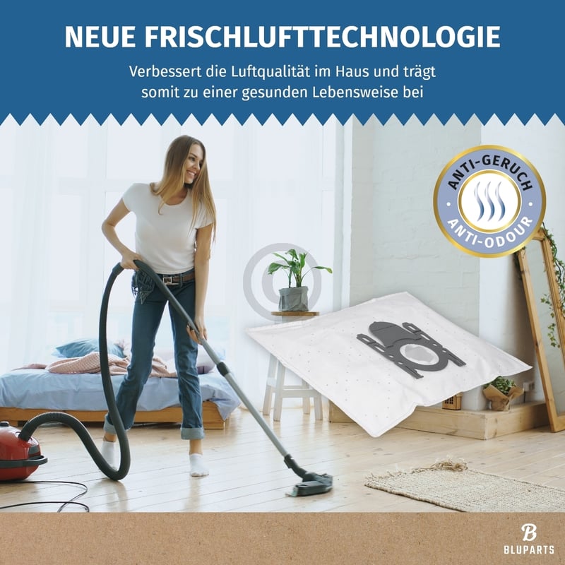 Filterbeutel wie BOSCH 17003048 Typ G ALL BBZ41FGALL für Bodenstaubsauger 5Stk + Vorfilter