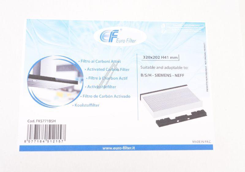 Aktivkohlefilter FKS771BSH für Ofen BSH 11049702 Eurofilter kompatibel DHZ5346