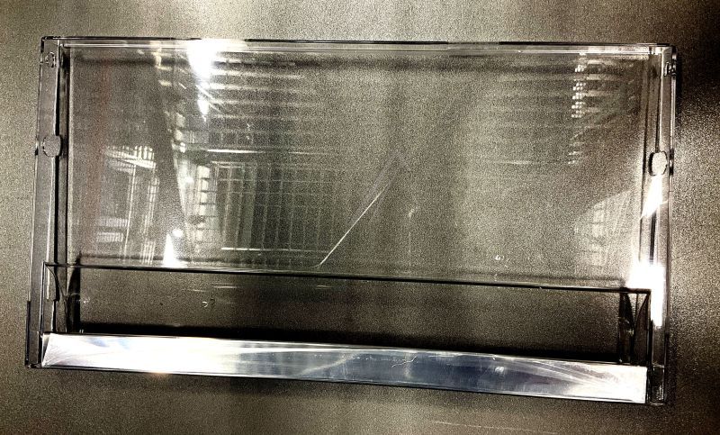 Schubladenblende für Kühlschrank Vestel 42160065 grau groß