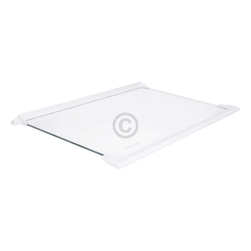 Glasplatte oben für Kühlteil Bauknecht C00899660 450x300mm mit Leisten in