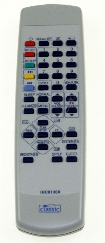 Fernbedienung 1:1 für Waschmaschine Classic Irc81368 Vorprogrammiert, Infrarot