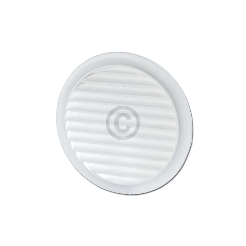 Lüftungsgitter 100erR weiß, mit Netz