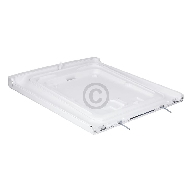 Gerätedeckel mit Rahmen Griff Feder Haken Bauknecht 481010771230 für Toplader Waschmaschine