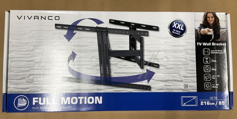 BFMO 6560 XXL TV-Wandhalterung Vivanco 37982 50kg, vollbeweglich