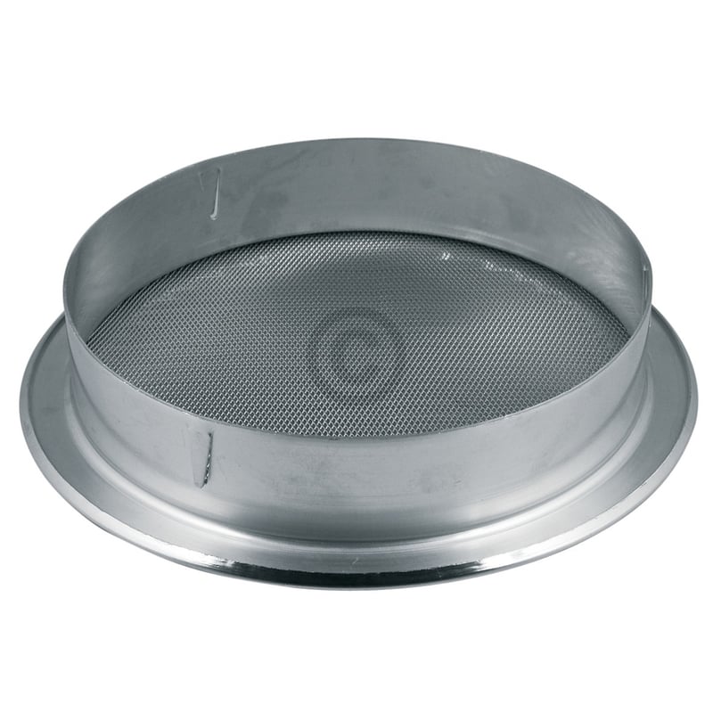 Lüftungsgitter 250erR Metall mit Insektenschutznetz zur Luftführung Wohnraumlüftung