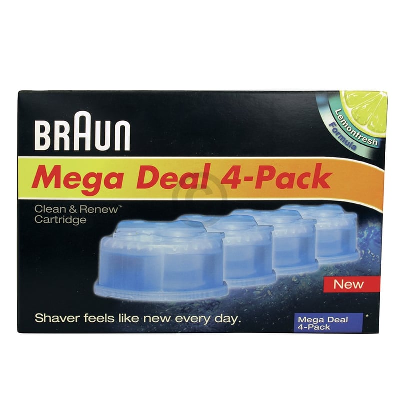 Rasierer-Reinigungskartusche Braun Clean&Renew Cartridge CCR4 4Stk