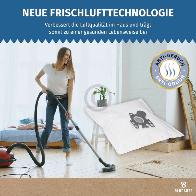 Filterbeutel passend für Miele TypG/N TypH für Bodenstaubsauger 4Stk + Vorfilter