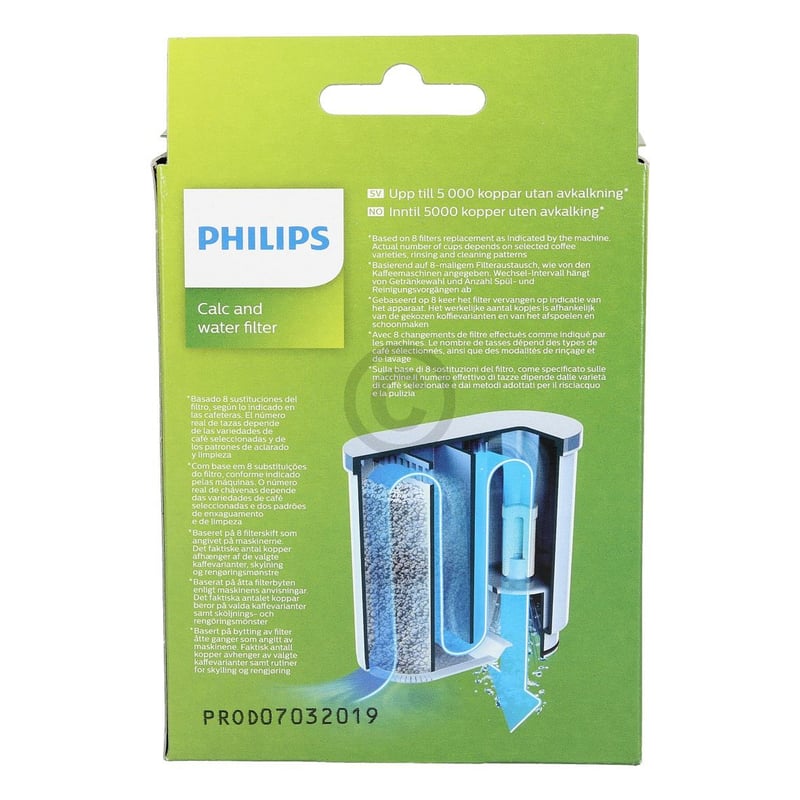 Wasserfilter PHILIPS Saeco 421946039401 AquaClean CA6903/10 für Kaffeemaschine Click&Go-System