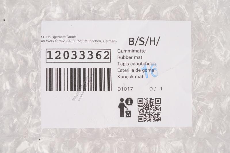 Gummimatte für Ofen Bosch/Siemens 12033362 Ofen Einsatz