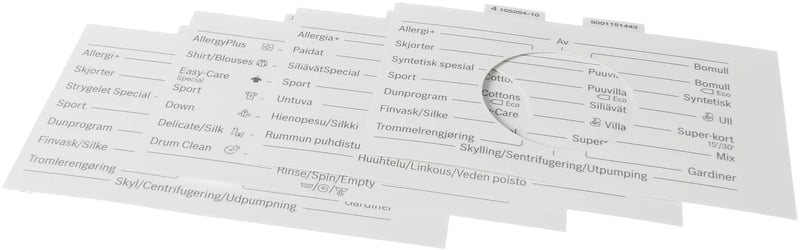 Blendeneinlage für Waschmaschine BSH-Gruppe 12011386 Waschmaschinenblende