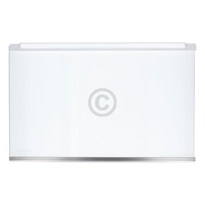 Glasplatte AEG 265104107/7 475x305mm mit Leisten für Kühlschrank