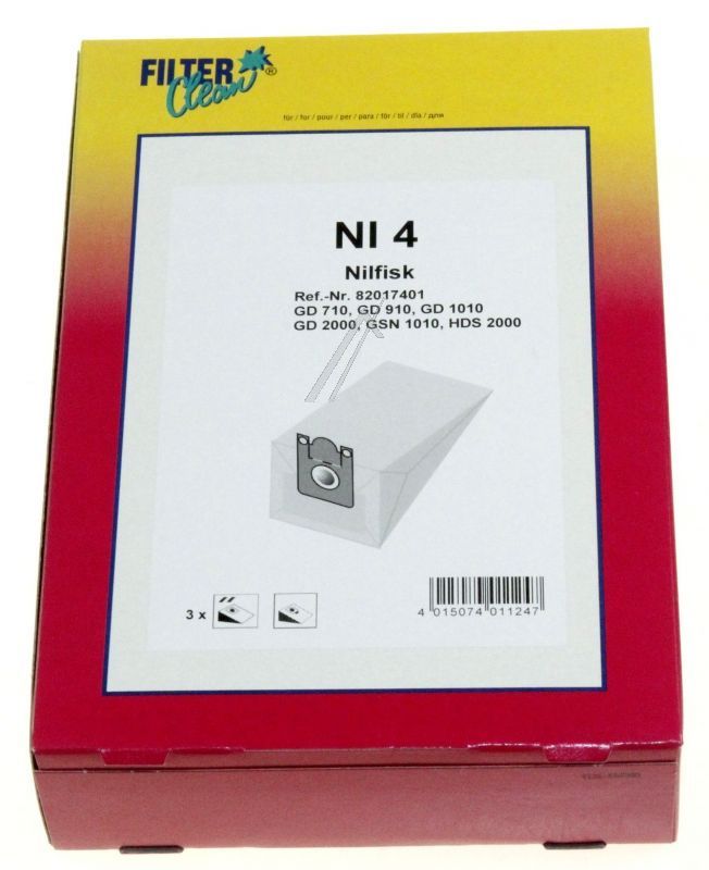Filterclean Staubsaugerbeutel Ni4 000726K 3er Pack