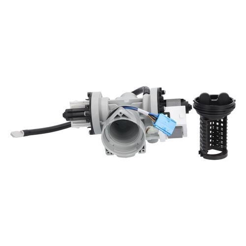 Ablaufpumpe LG 5859EN1006N LEILI mit Kopf Sieb für Waschmaschine Waschtrockner
