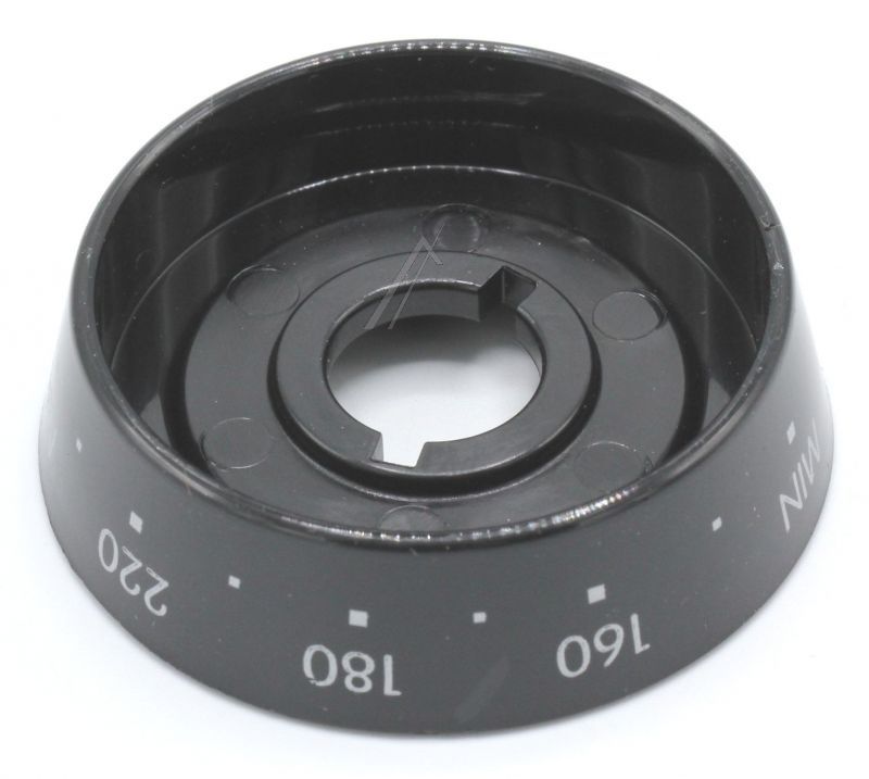 Thermostatknopf für Ofen Whirlpool/Indesit 488000285140 schwarz