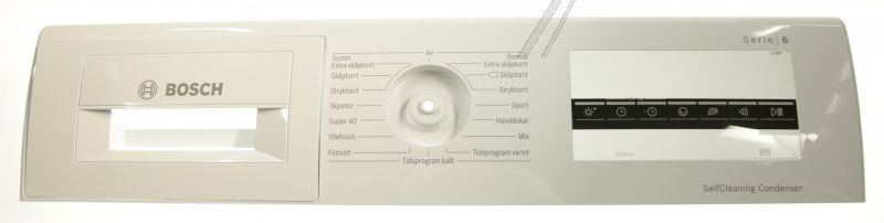 Armaturenbrett für Trockner Bosch Siemens 11041451 Bedienfeld Frontblende