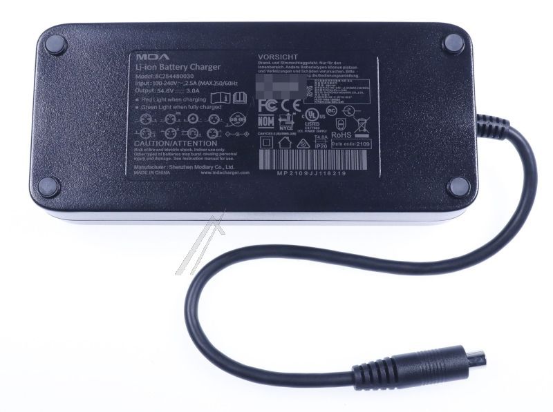 Ladegerät SoFlow 400.910.73 54V 3A für E-Scooter Lithium-Batterie