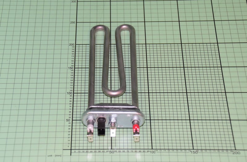 Heizelement mit Thermistor Amica 8011444 für Waschmaschine Amica