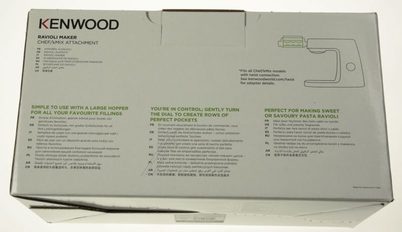 Kenwood Ravioli-Aufsatz KAX93.A0ME für Küchenmaschine AW20011040 Teigtaschenmacher