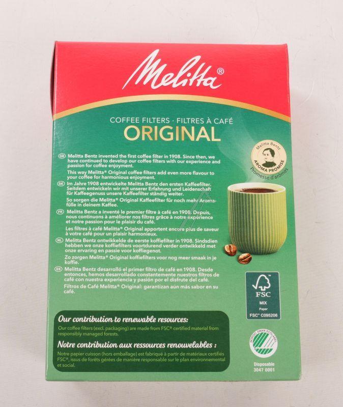 Filtertüten 102 für Kaffeemaschine Melitta 90527 6789264 80 ungebleicht