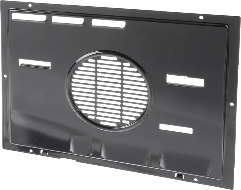 Lüftungskanal für Ofen BSH-Gruppe 00431935 Heißluft, Blech-grau