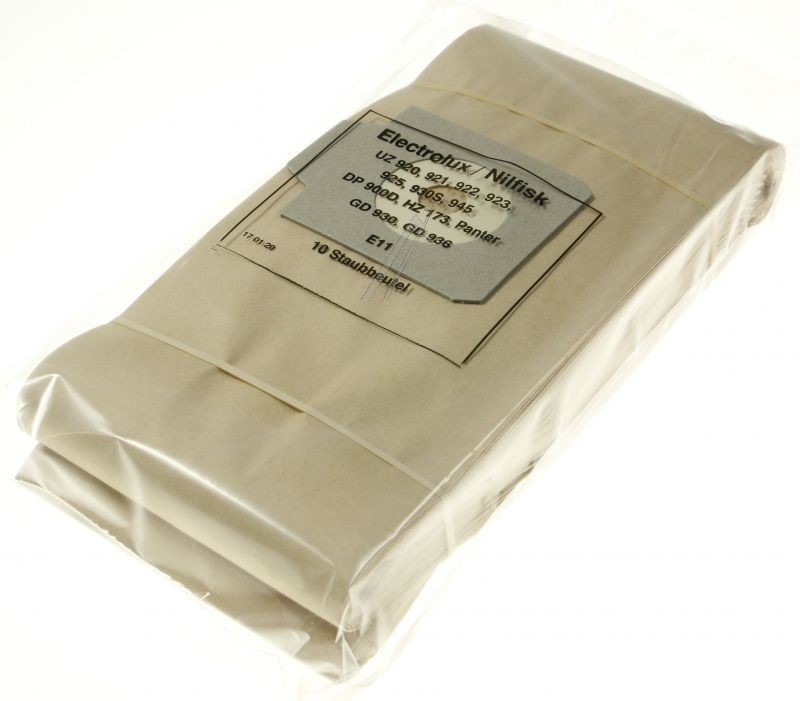 Papierbeutel für Staubsauger Filterclean 000254F1 10 Stück