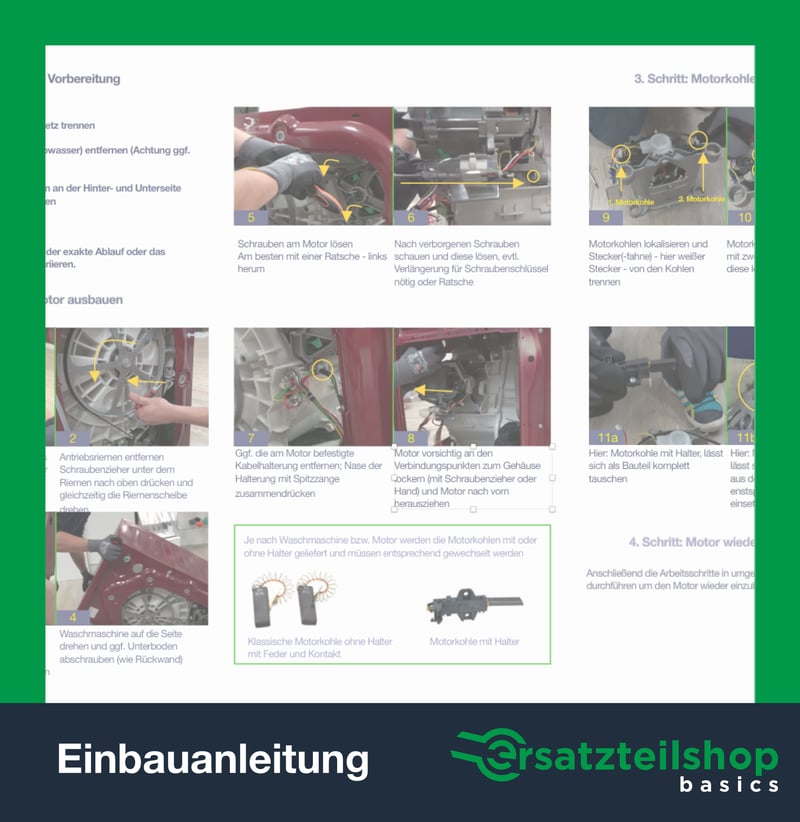Motorkohlen 12,3x4,8x35mm 4,8mmAMP wie BOSCH 00154740 154740 für Waschmaschinen und Trockner
