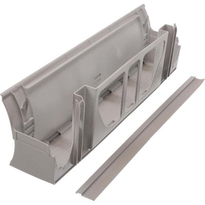 Sockelblende Edelstahlfarbig, komplett mit Dichtungen 11037360