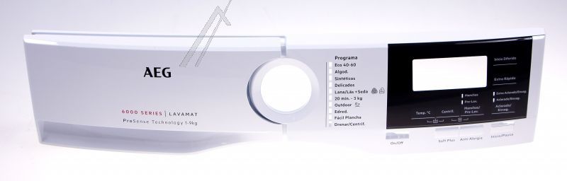 Bedienblende weiß für Gehäuseteile AEG 140210410019 Frontblende
