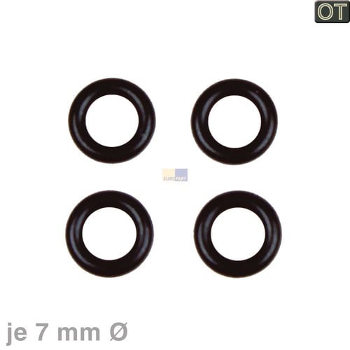 Dichtring Set 7mmØ für Druckschlauch SIEMENS 00614621 in Kaffeemaschine 4Stk