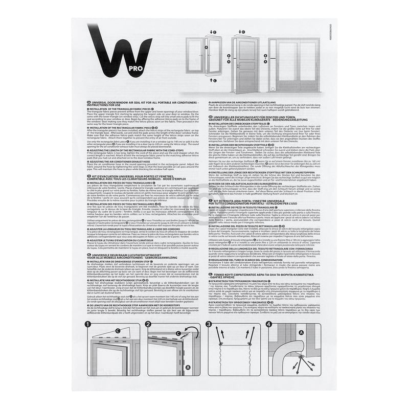 Luftabdichtungskit für Schlauch Whirlpool C00860400 für Klimagerät Bauknecht