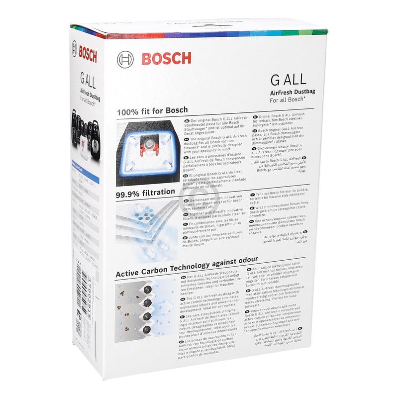 Filterbeutel AirFresh Bosch G ALL 17002915 für Bodenstaubsauger 4Stk