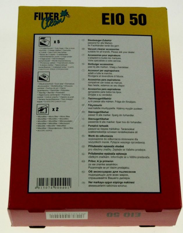 FilterClean Staubsaugerbeutel 000041K 7+1+1