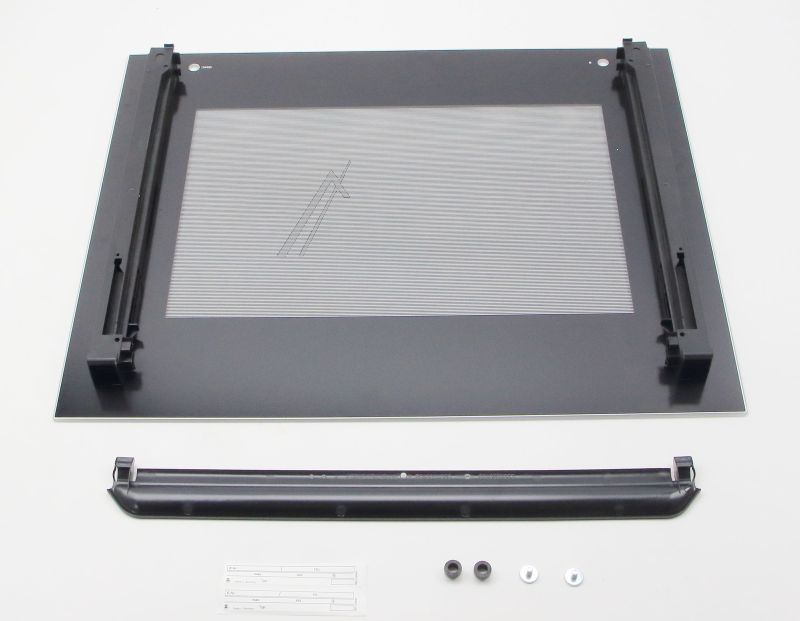Backofenscheibe für Ofen Bosch Siemens 20008213 Weiß für 60cm Geräte