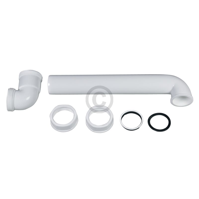 Ablaufbogen 1 1/2" 90° ausziehbar Spülbeckensiphon weiß 22171 9 HandWerk