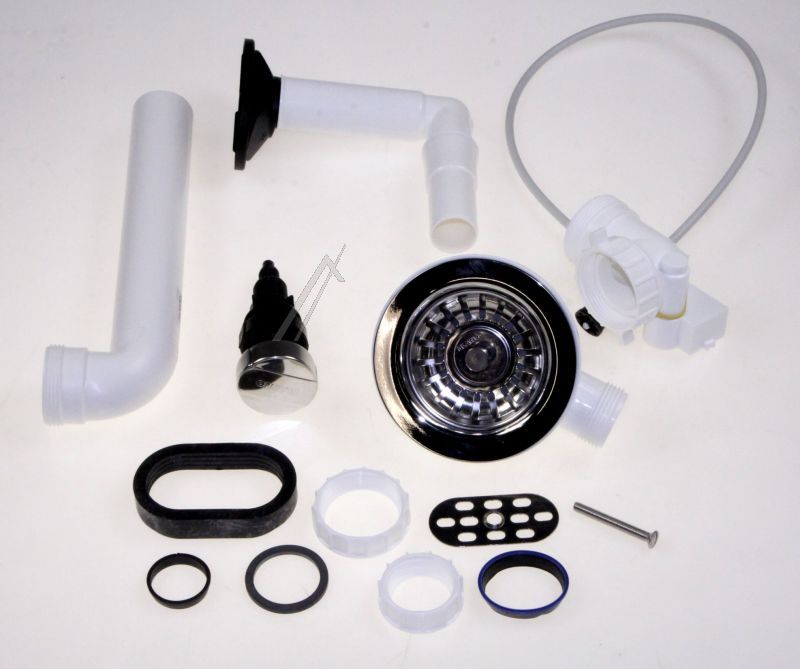 Ablauf mit Verb.rohrverlaengerung zw. Besteckabl +Ablauf 00270142