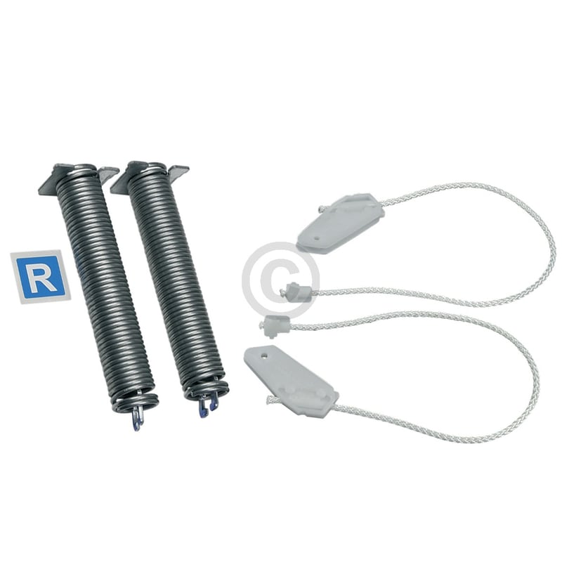 Türscharnierfedern BOSCH 00754867 Farbcode blau mit Seilzügen für Geschirrspüler