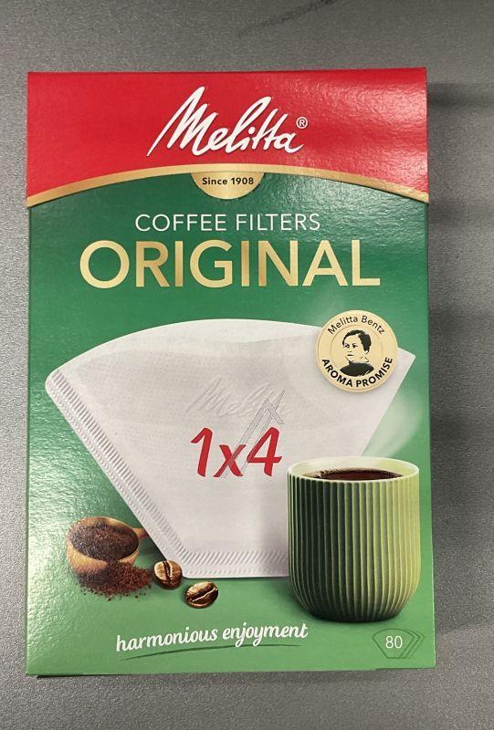 Kaffeefilter für Melitta Kaffeemaschine 6771380 80 Stück weiß