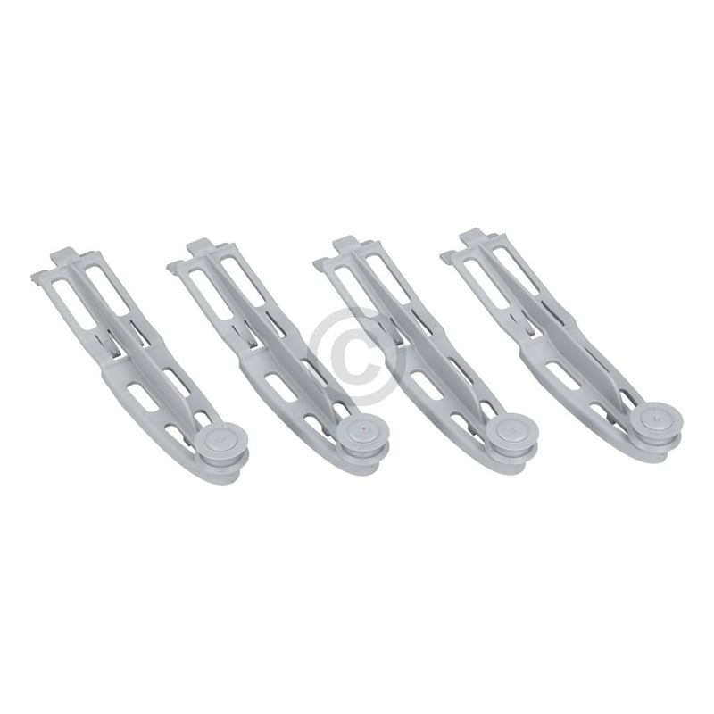 Korbrolle mit Halter für Oberkorb Bauknecht 481252888117 für Geschirrspüler 4Stk