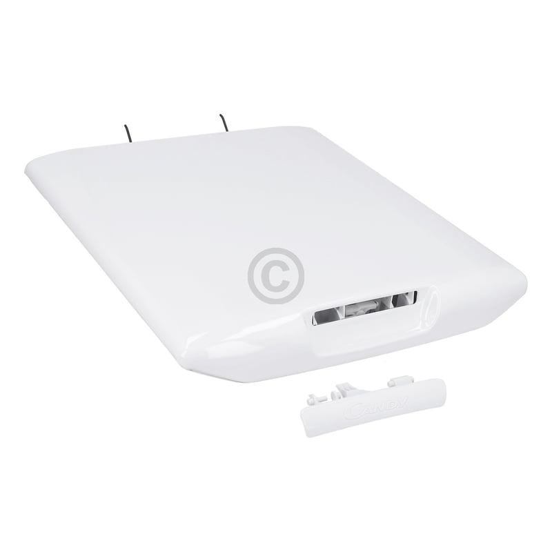 Deckel weiß ohne Griff Haier 49129873 für Waschmaschine