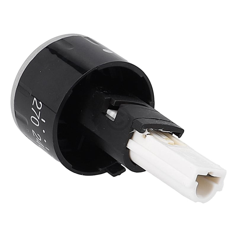 Drehgriff rund, versenkbar, Temperatur,edelstahlfarbig rund, versenkbar,