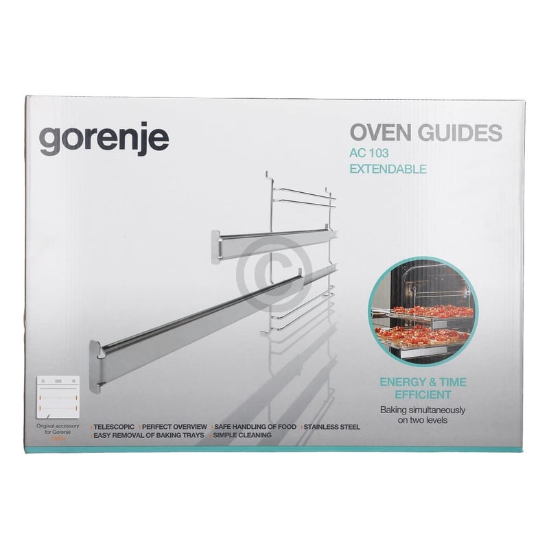 Haltegitter Set mit Teleskopauszug 2fach gorenje AC103 640248 für Backofen 2Stk