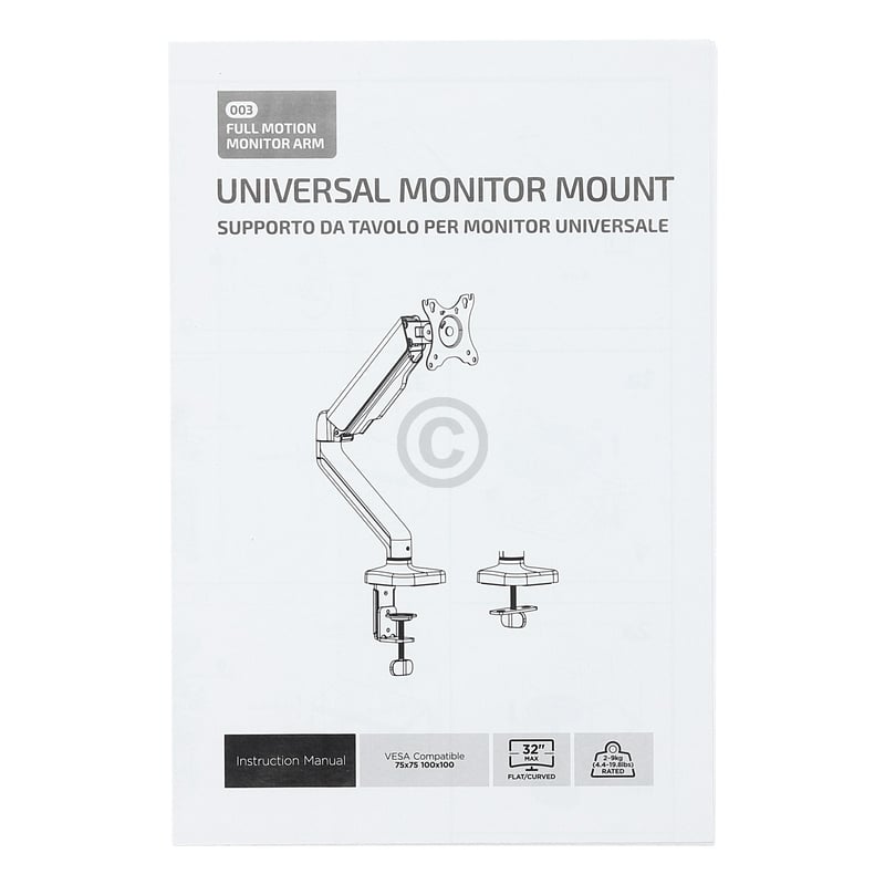 Tischhalter für PC Monitor 17-32" beweglich Superior SUPSPC003 für Monitor