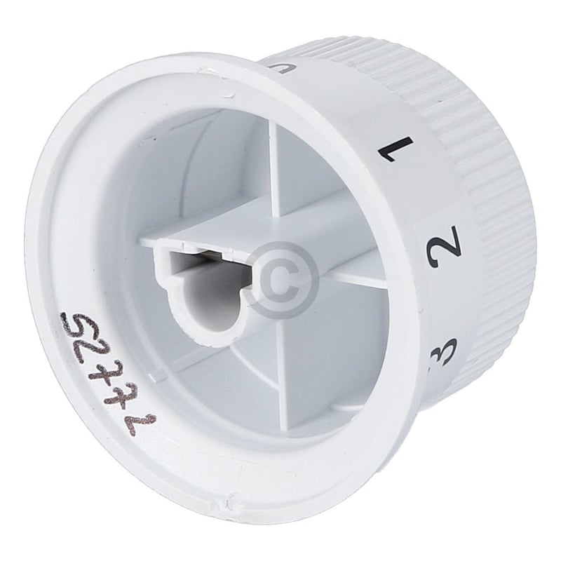 Drehgriff-Kochstelle WEISS, fuer Zonenheizung rund 00614741